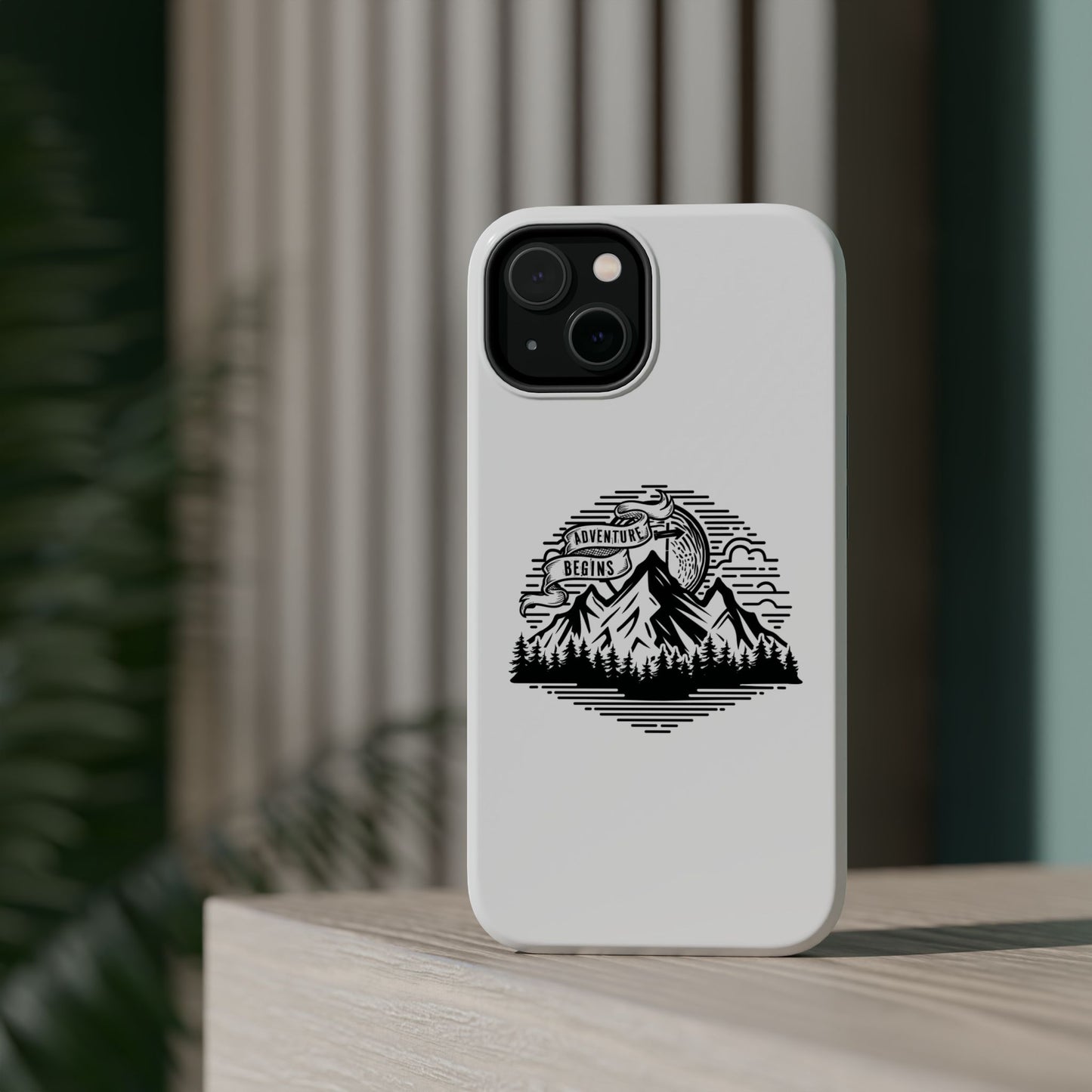 Mountain Adventure Illustration Phone Case | Magnetic Impact-Resistant Case