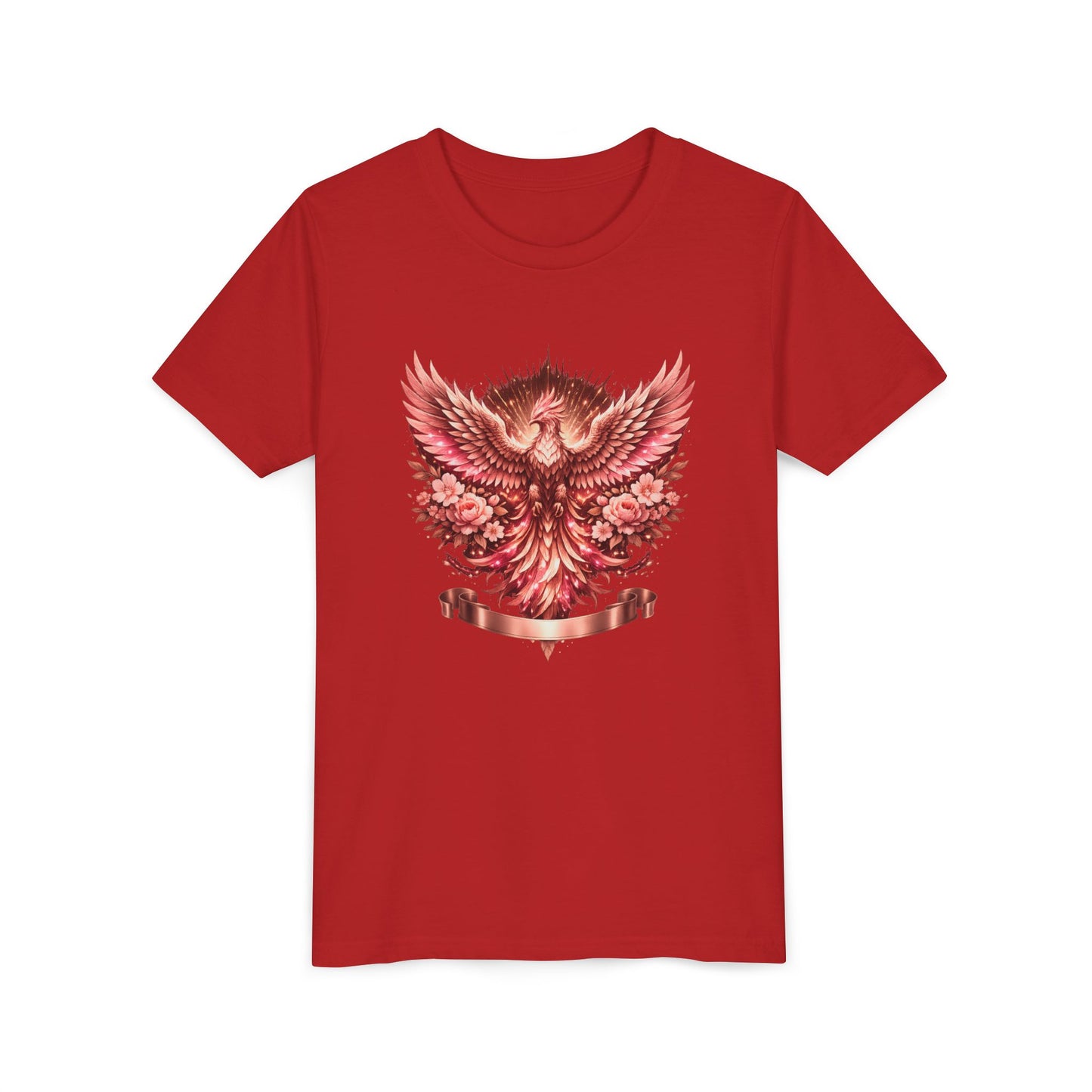 Youth Tee — Red Phoenix Graphic Kids T-Shirt