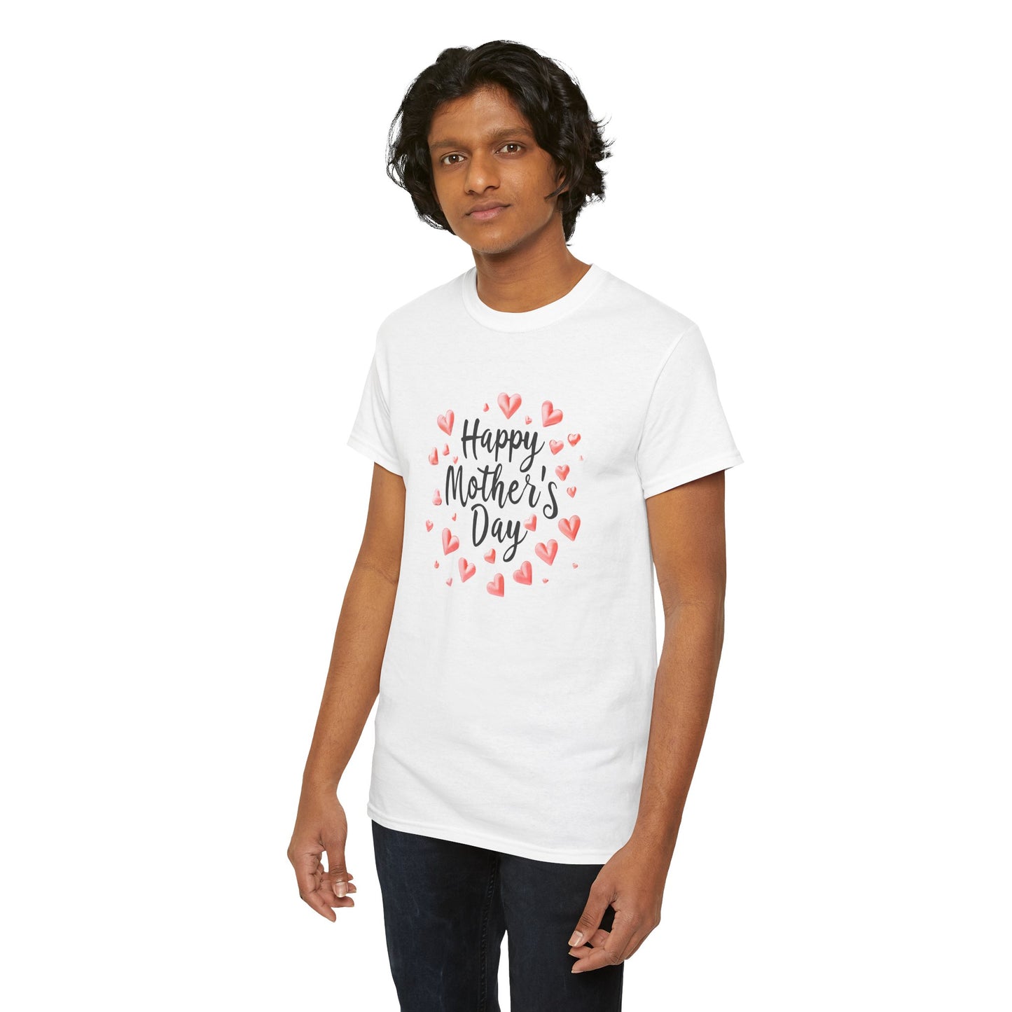 Happy Mother's Day T-Shirt — Cute Heart Wreath Mother's Day Tee