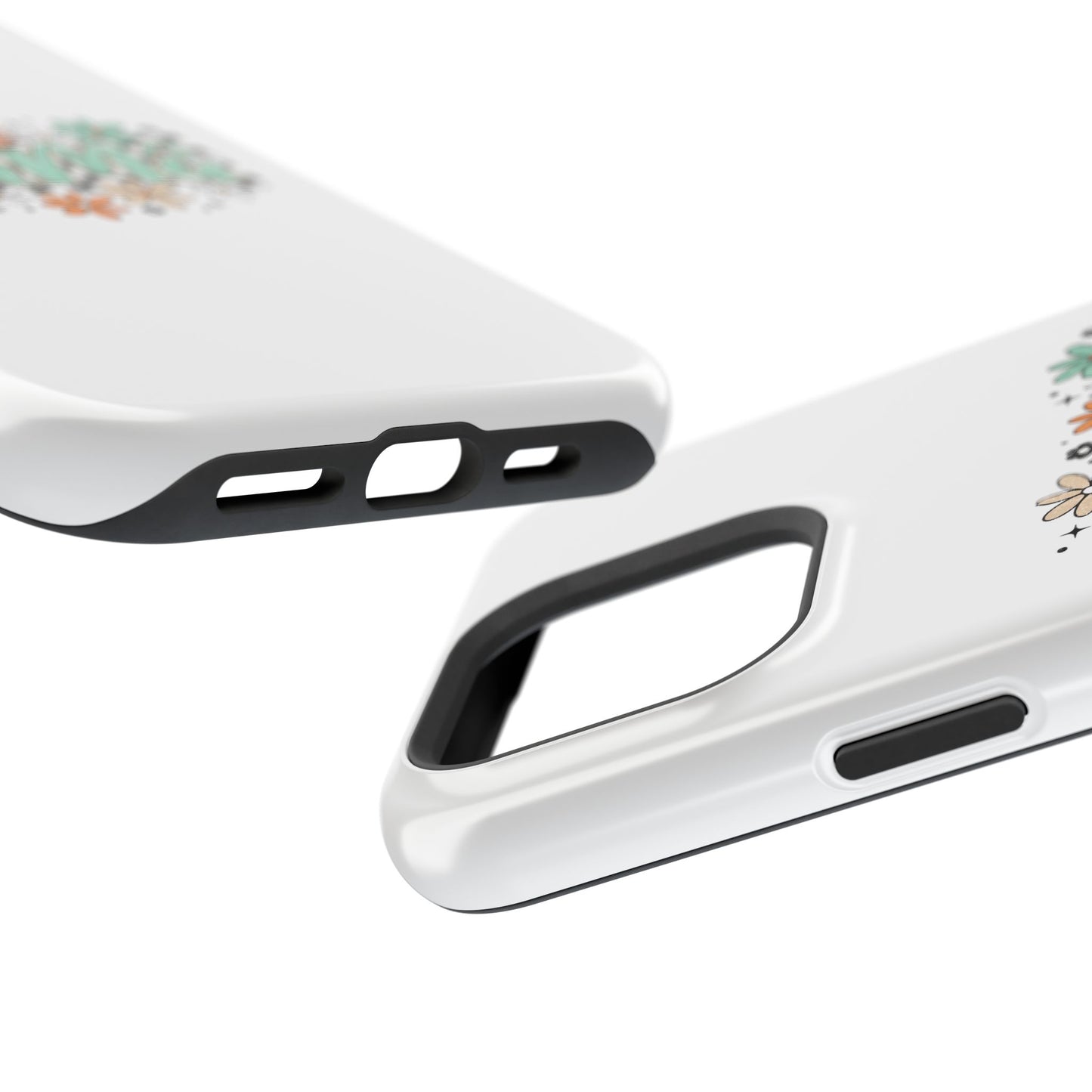 Mama floral checkerboard phone case | Magnetic impact-resistant case