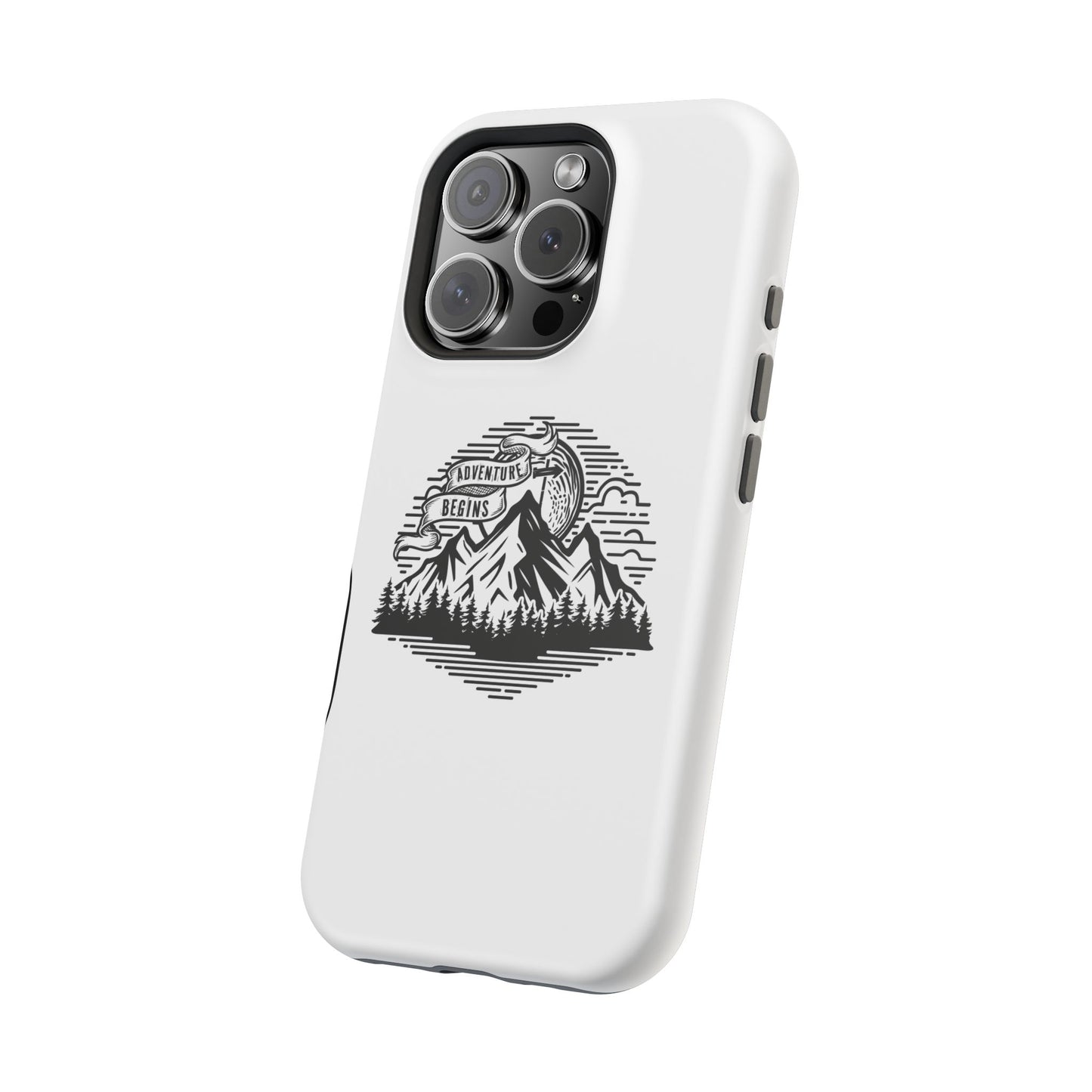 Mountain Adventure Illustration Phone Case | Magnetic Impact-Resistant Case