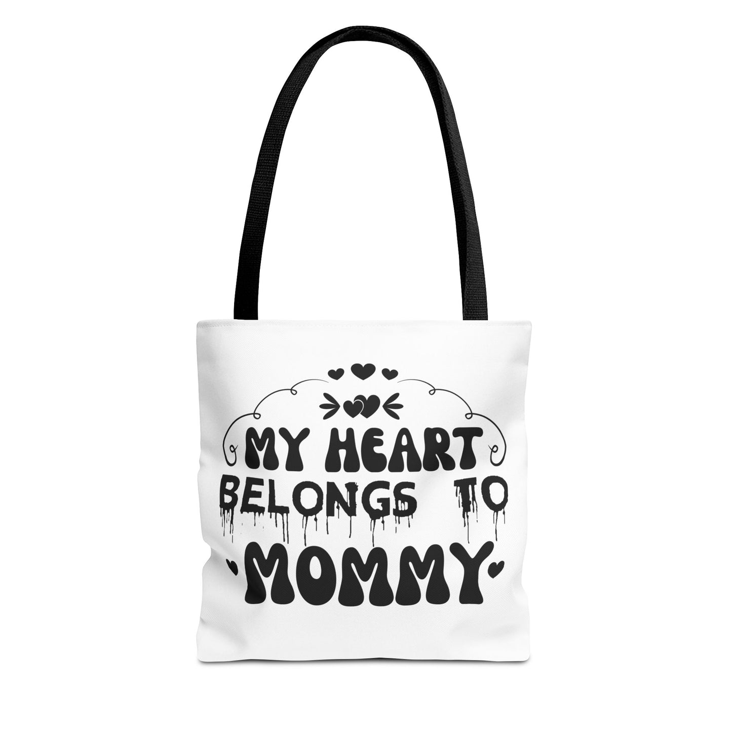 My Heart Belongs to Mommy Tote Bag | Mother's Day Mom Love Print