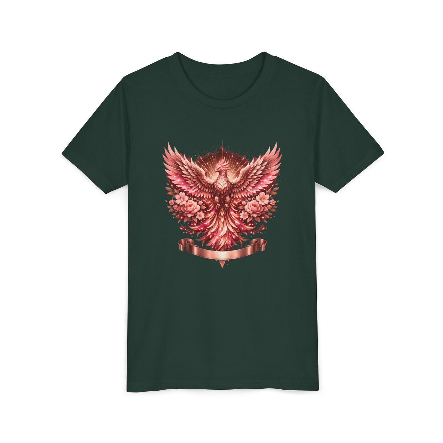 Youth Tee — Red Phoenix Graphic Kids T-Shirt