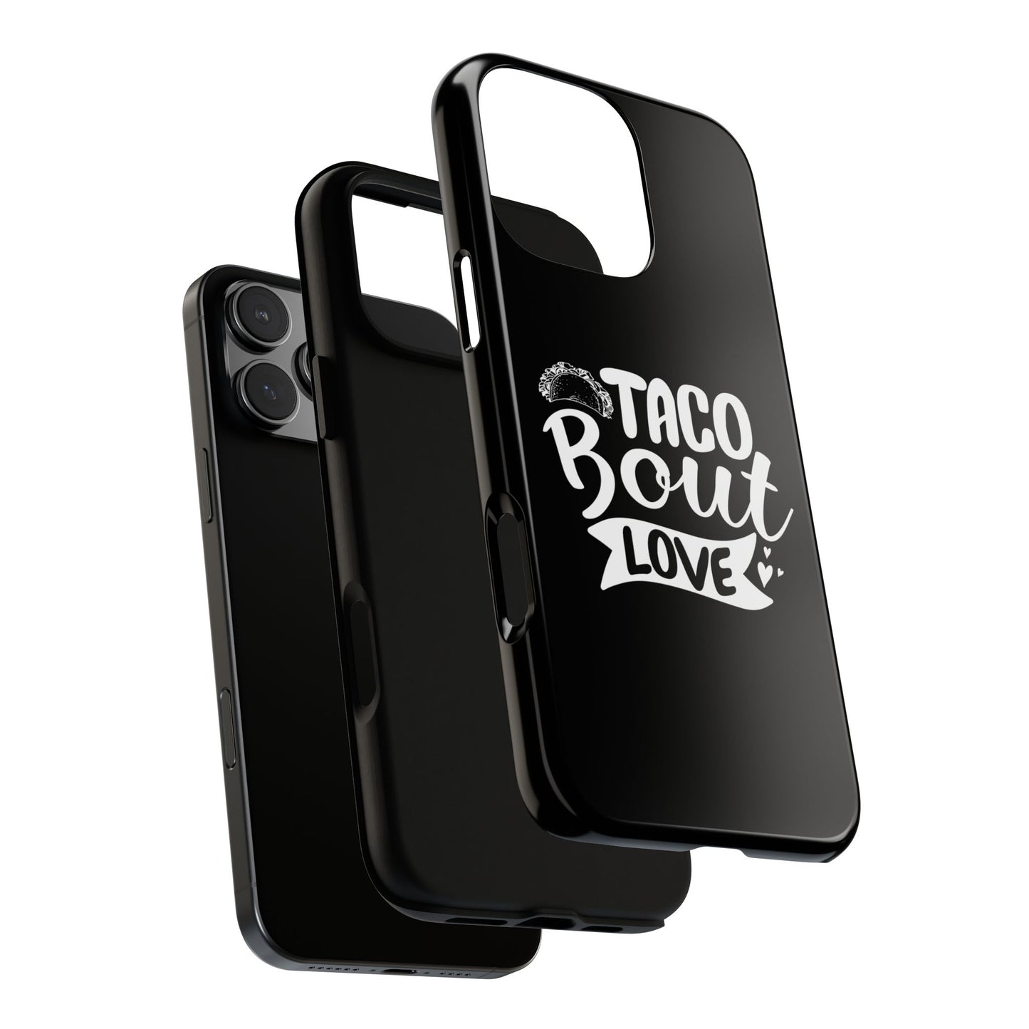 Taco Bout Love phone case | iPhone protective case, food pun design