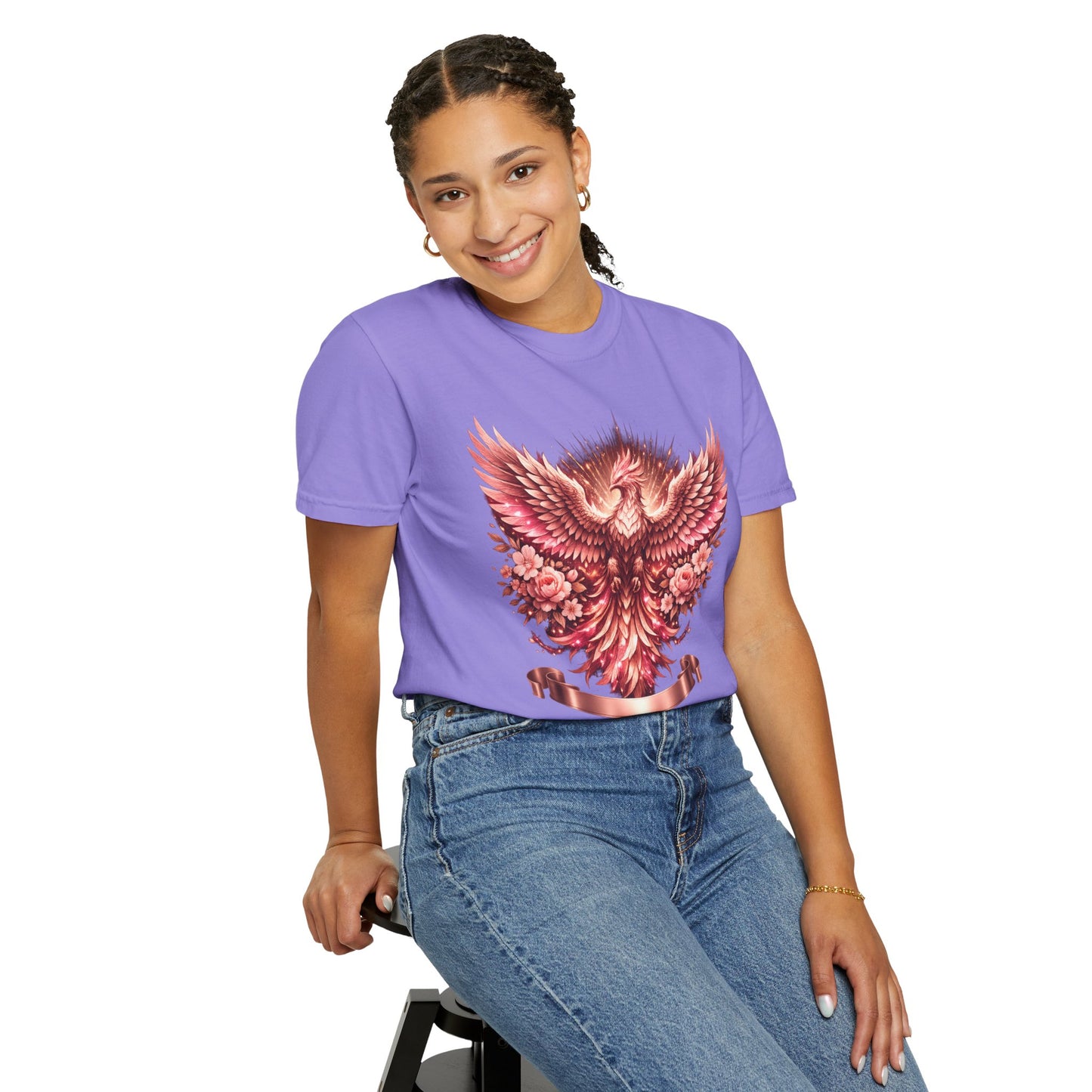 Phoenix Floral T-Shirt — Rising Phoenix Graphic Tee
