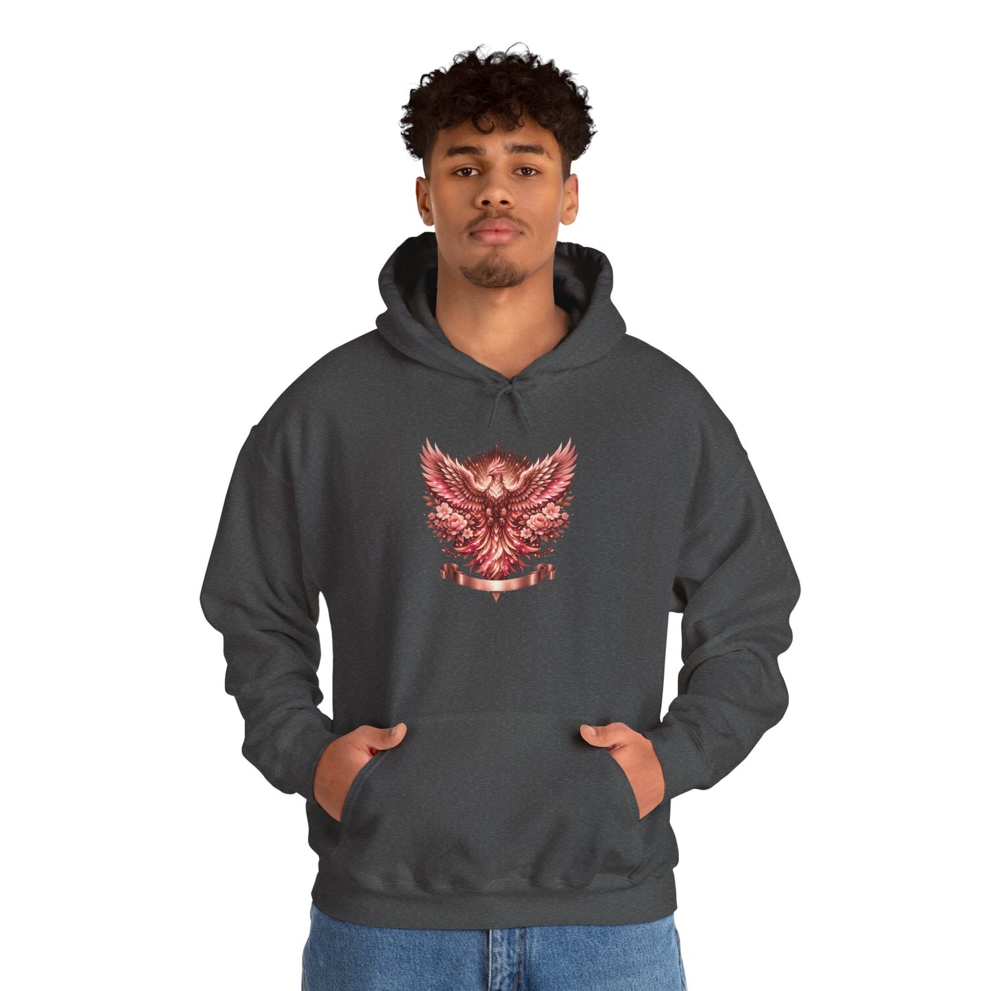 Red Phoenix Graphic Hoodie — Mythical Firebird Sweatshirt