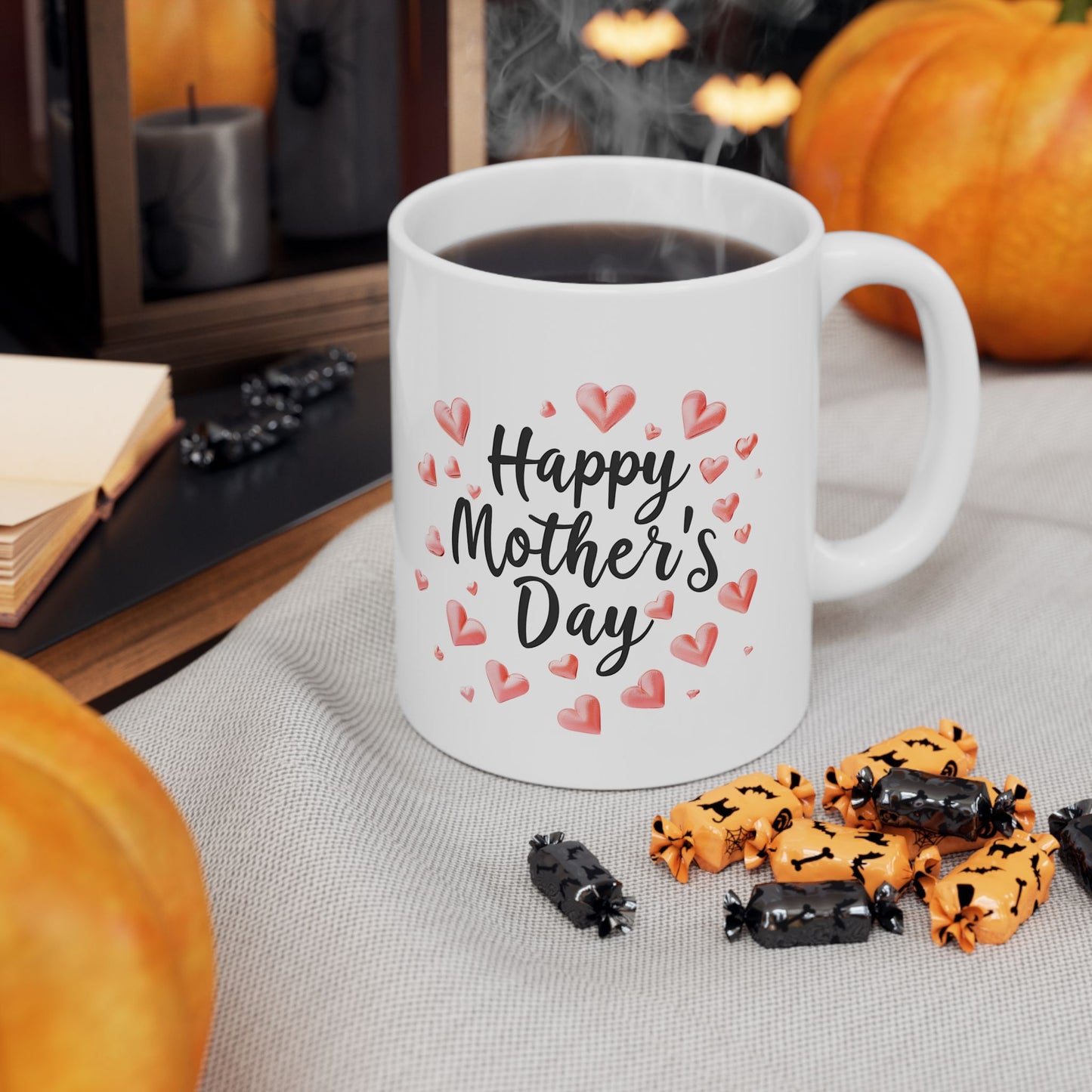 Happy Mother's Day Hearts Mug | Mother's Day Ceramic Mug