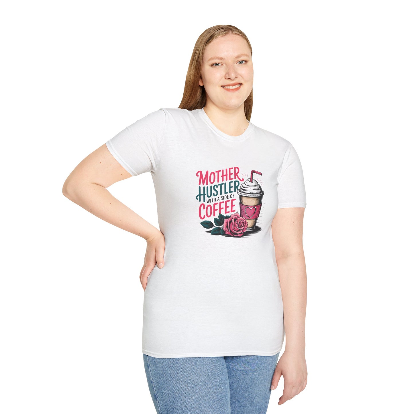 Mother Hustler Coffee T-Shirt – Funny Mom Coffee Lover Tee