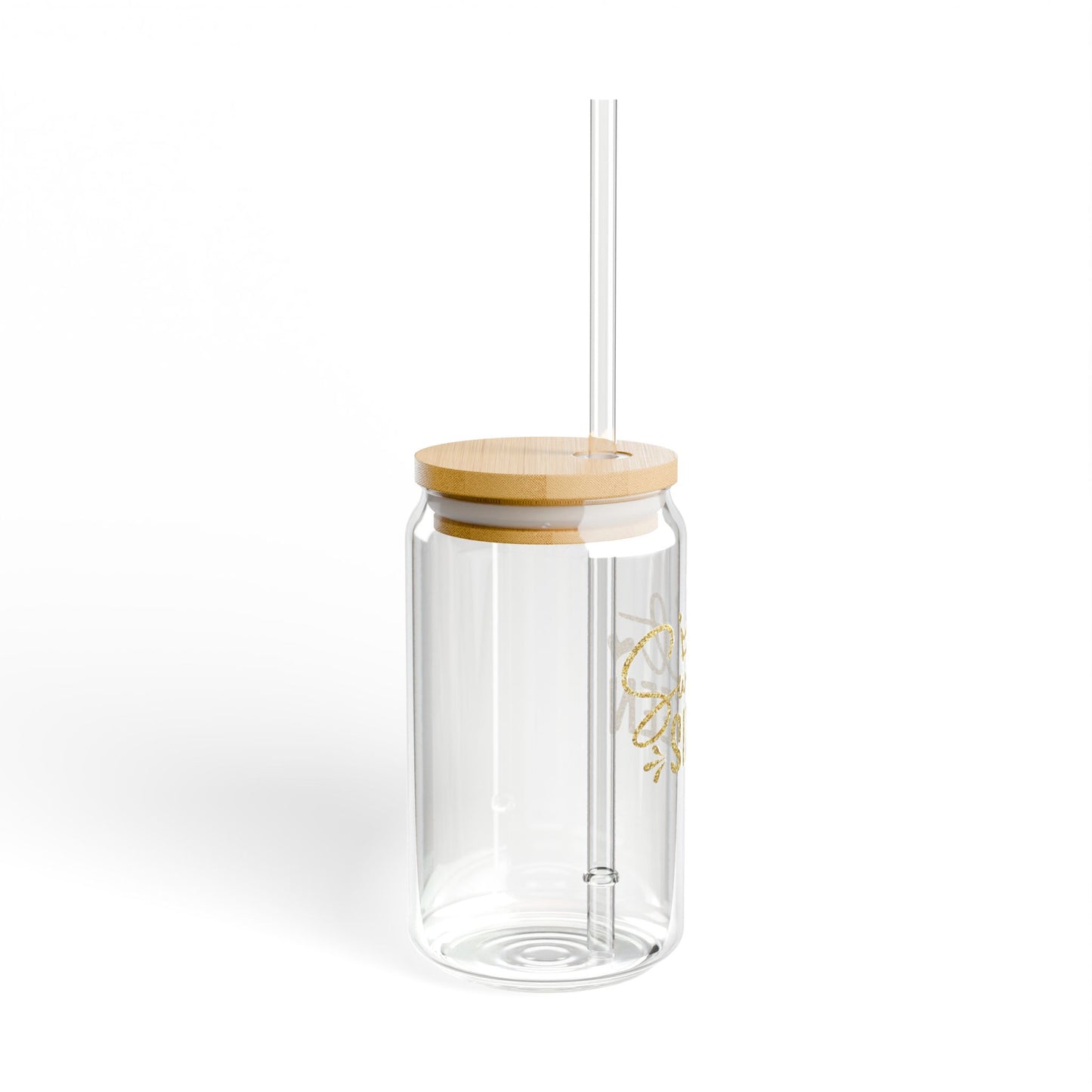 Sweet Sixteen Sipper Glass | 16oz Clear Tumbler with Straw
