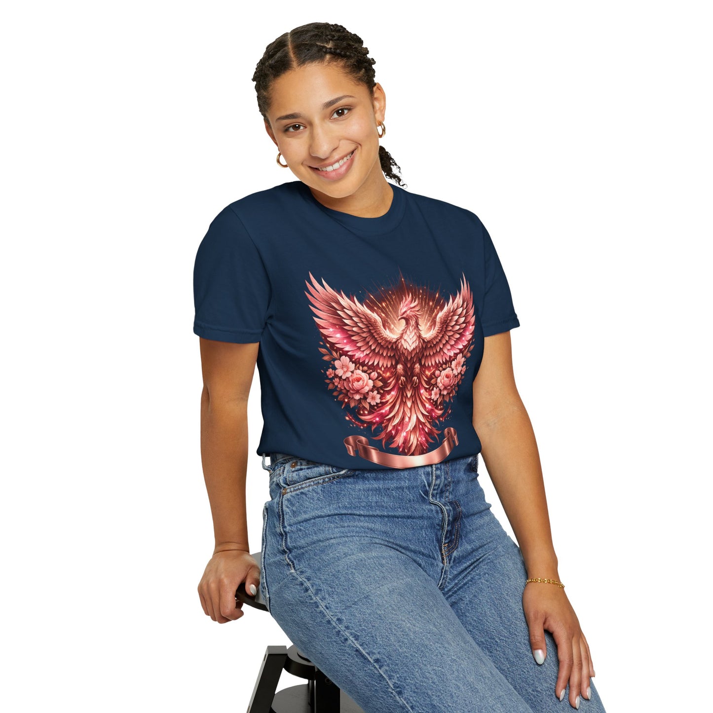 Phoenix Floral T-Shirt — Rising Phoenix Graphic Tee