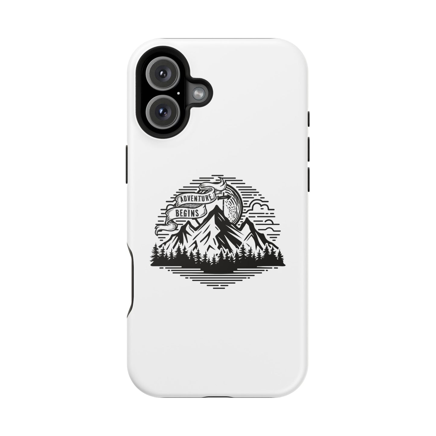 Mountain Adventure Illustration Phone Case | Magnetic Impact-Resistant Case