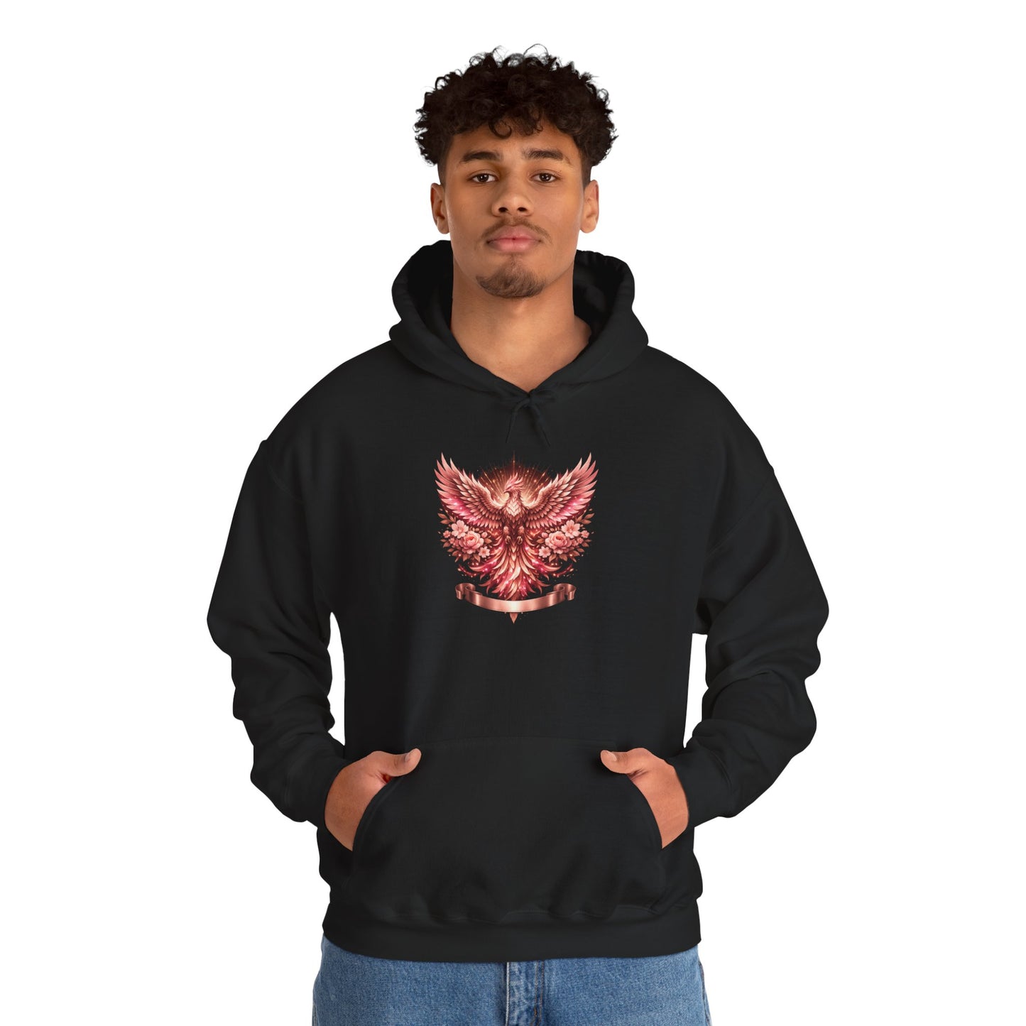 Red Phoenix Graphic Hoodie — Mythical Firebird Sweatshirt