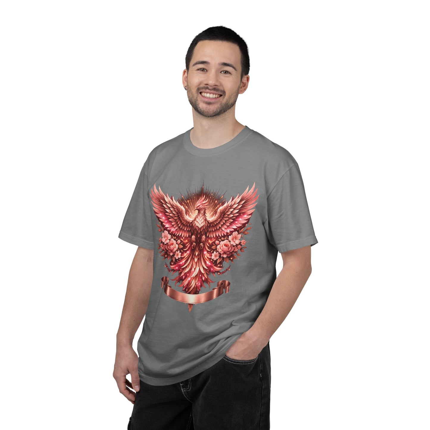 Phoenix Floral T-Shirt — Rising Phoenix Graphic Tee