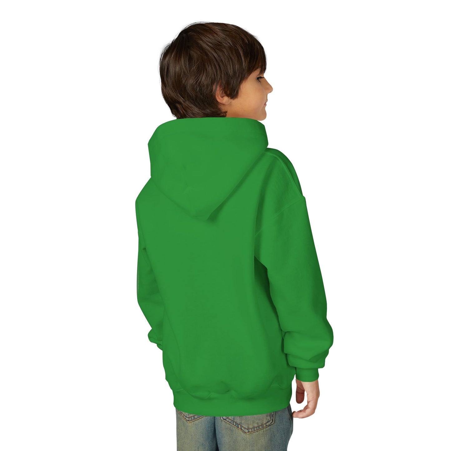 Youth Heart Gem Hoodie — Pink Floral Heart Graphic Sweatshirt
