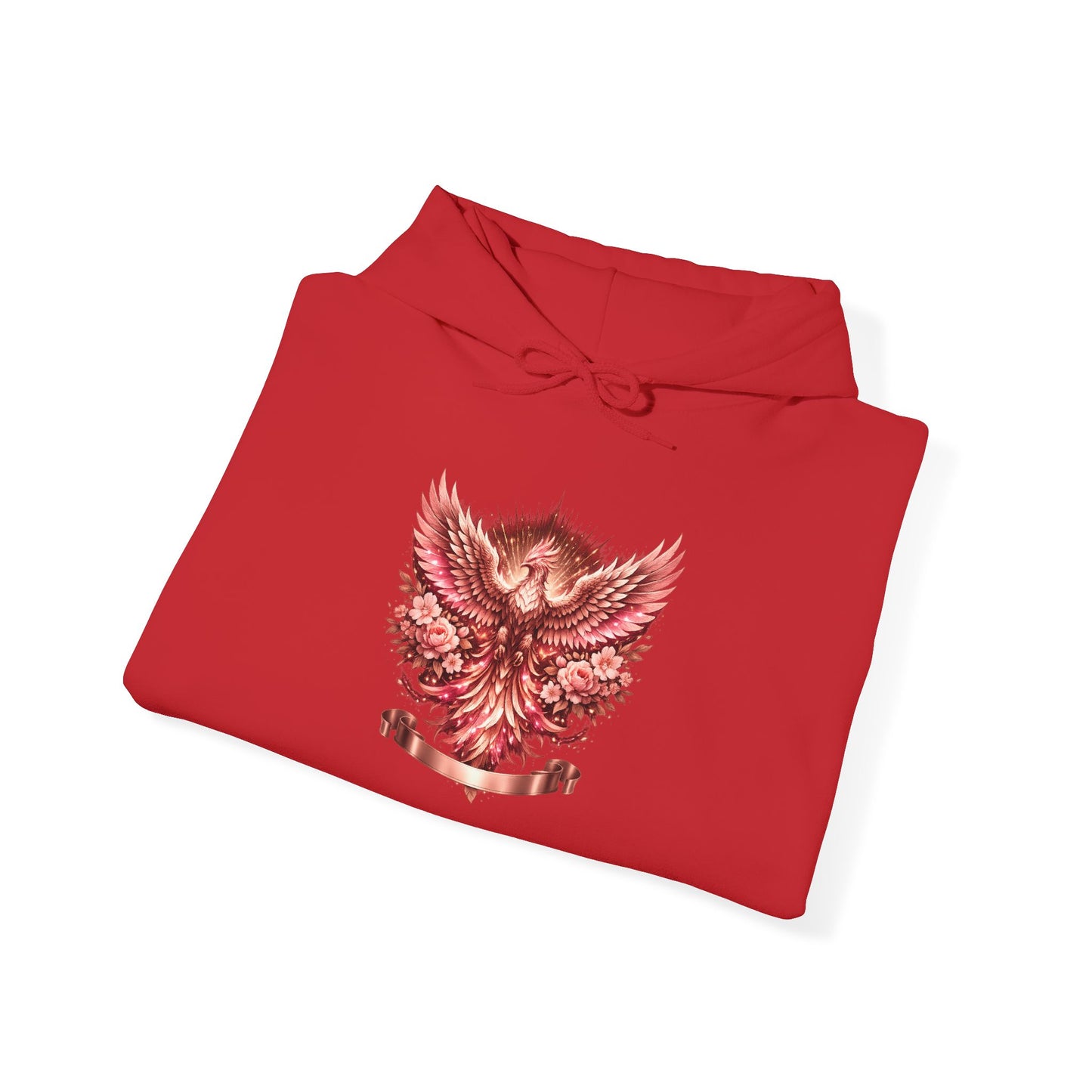 Red Phoenix Graphic Hoodie — Mythical Firebird Sweatshirt