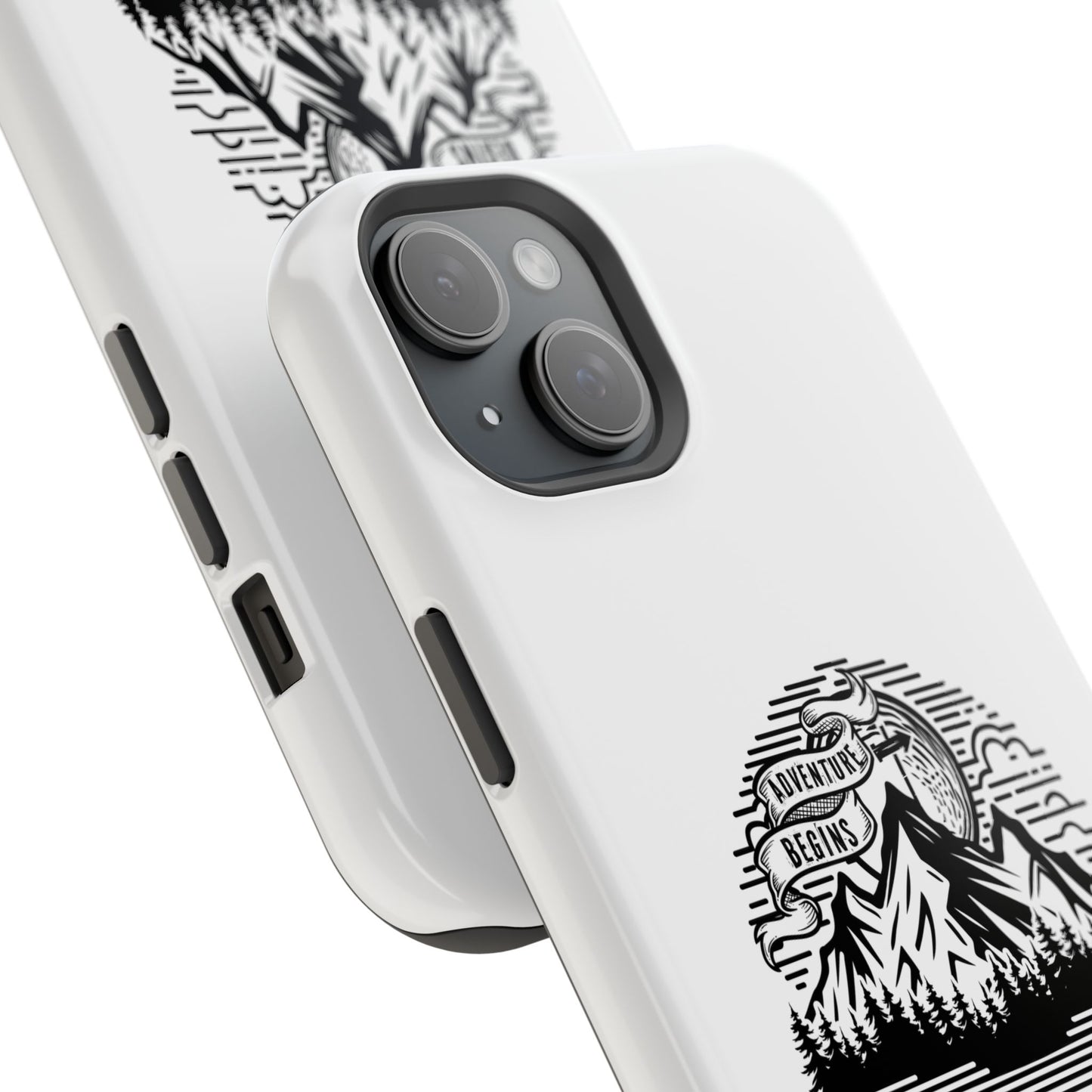 Mountain Adventure Illustration Phone Case | Magnetic Impact-Resistant Case
